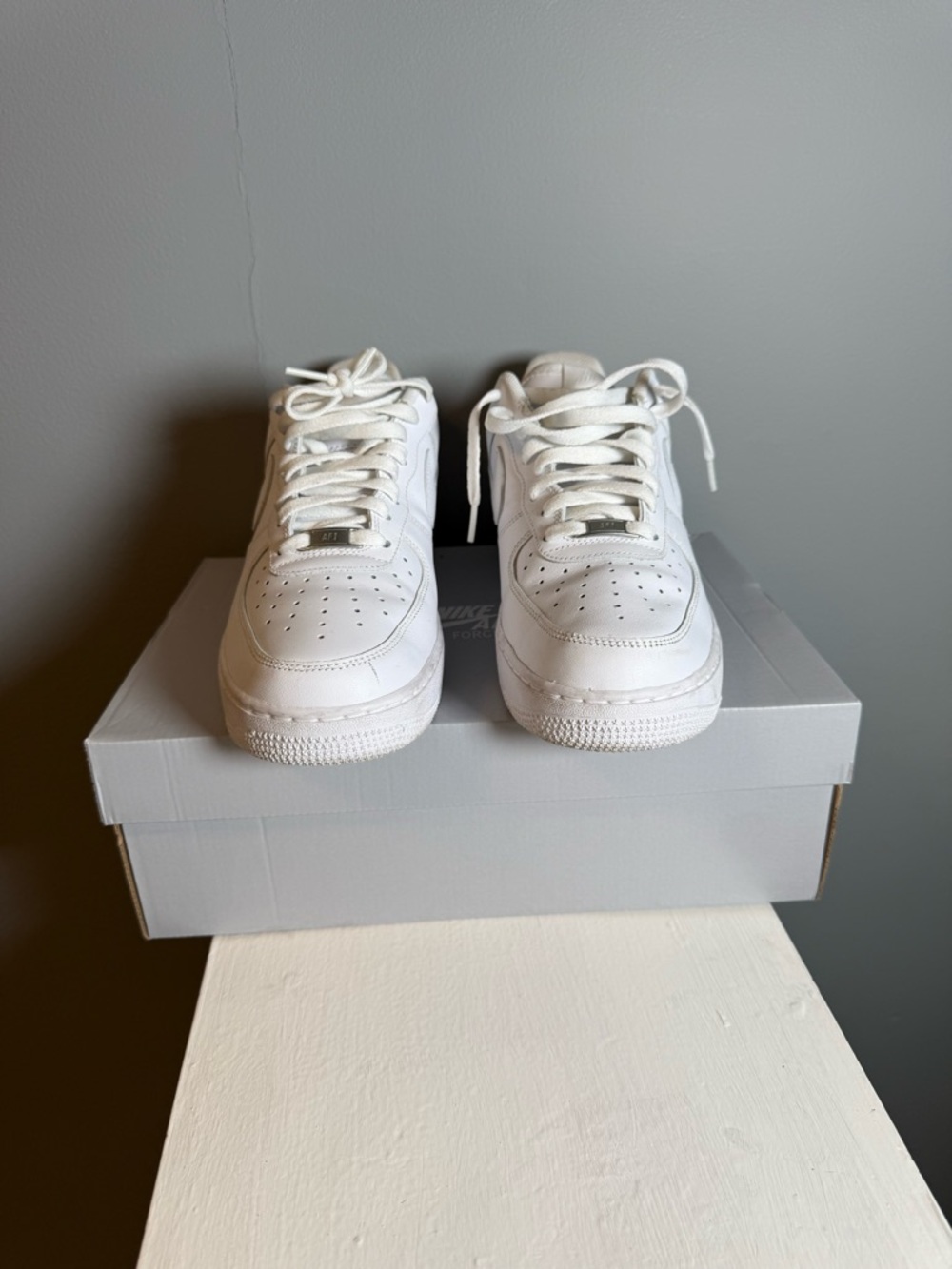 Classic All-White Low-Top Sneakers
